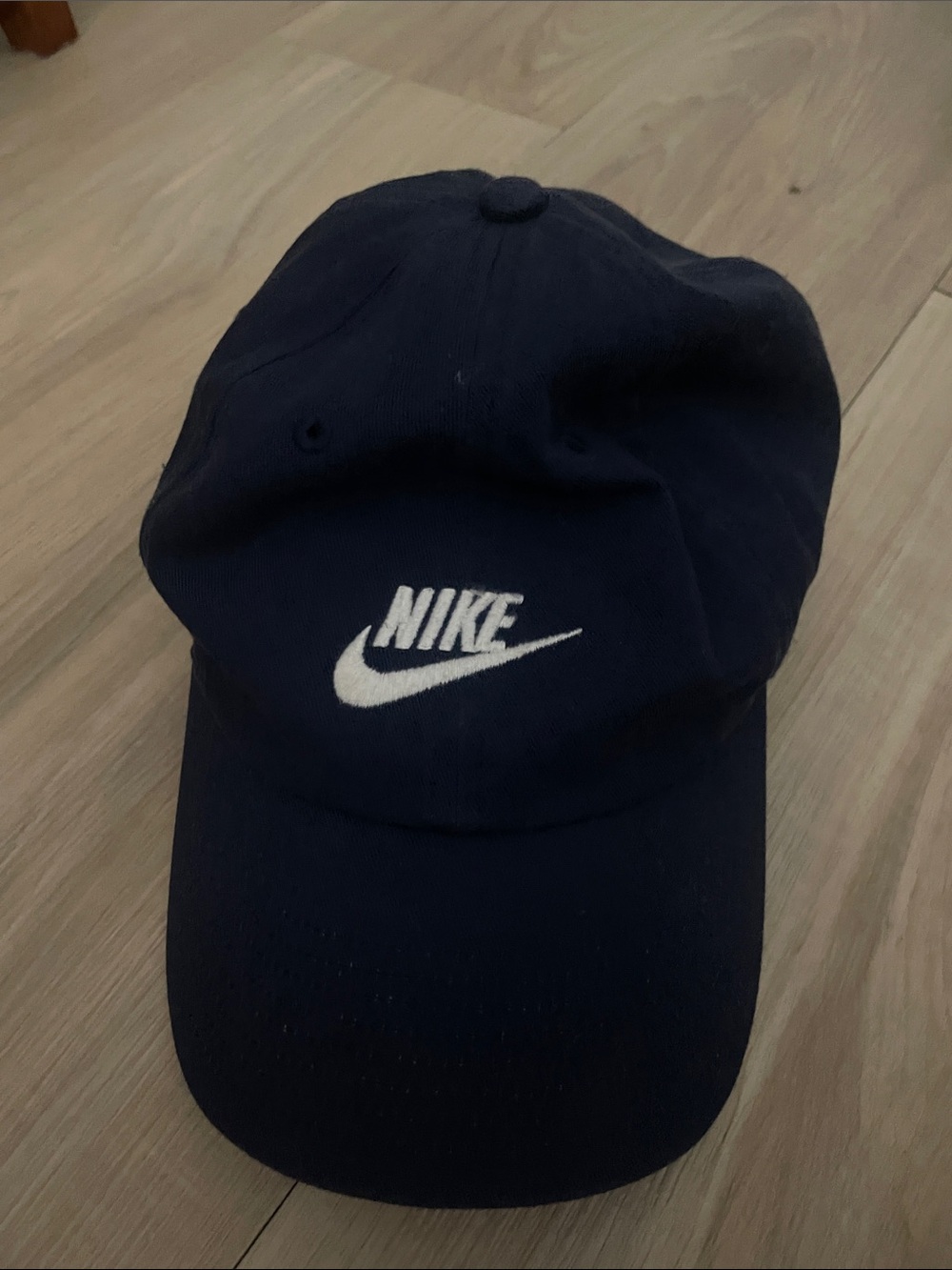 Nike Dark Blue Baseball Cap with White Swoosh